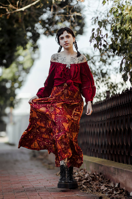 Maiden Blouse in Jam