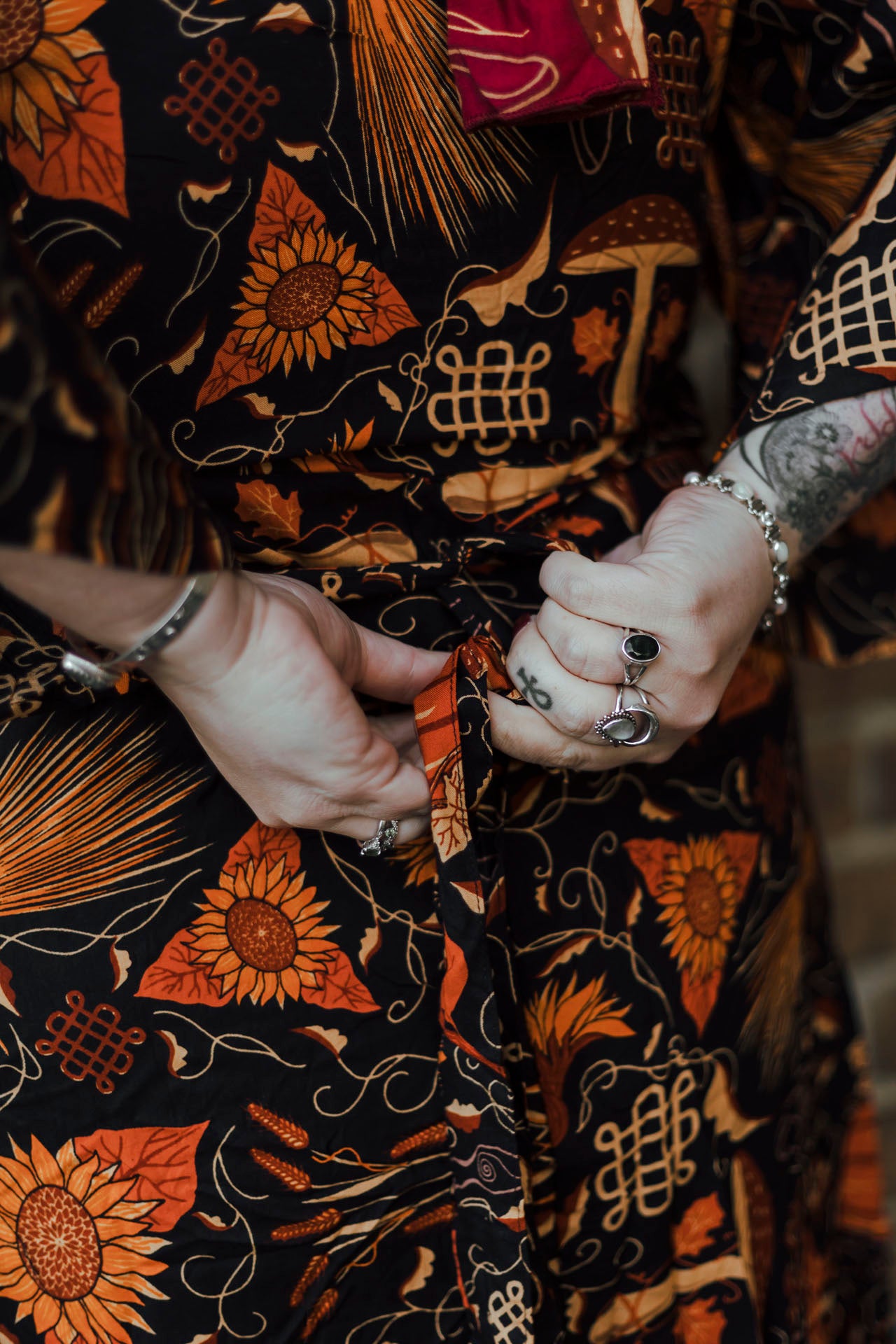 Shortie Wrap Dress in Samhain