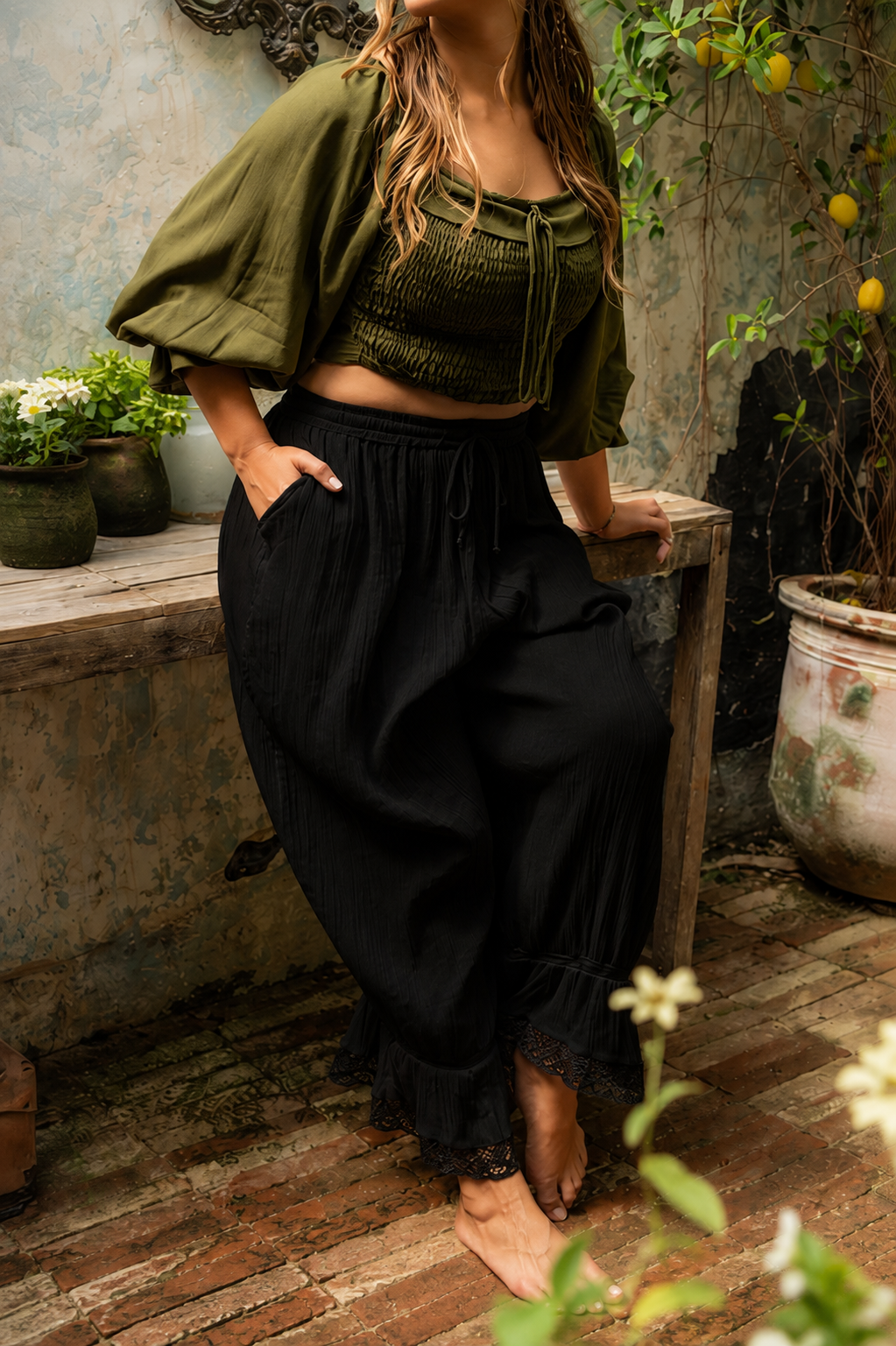 Cotton Bloomers in Black