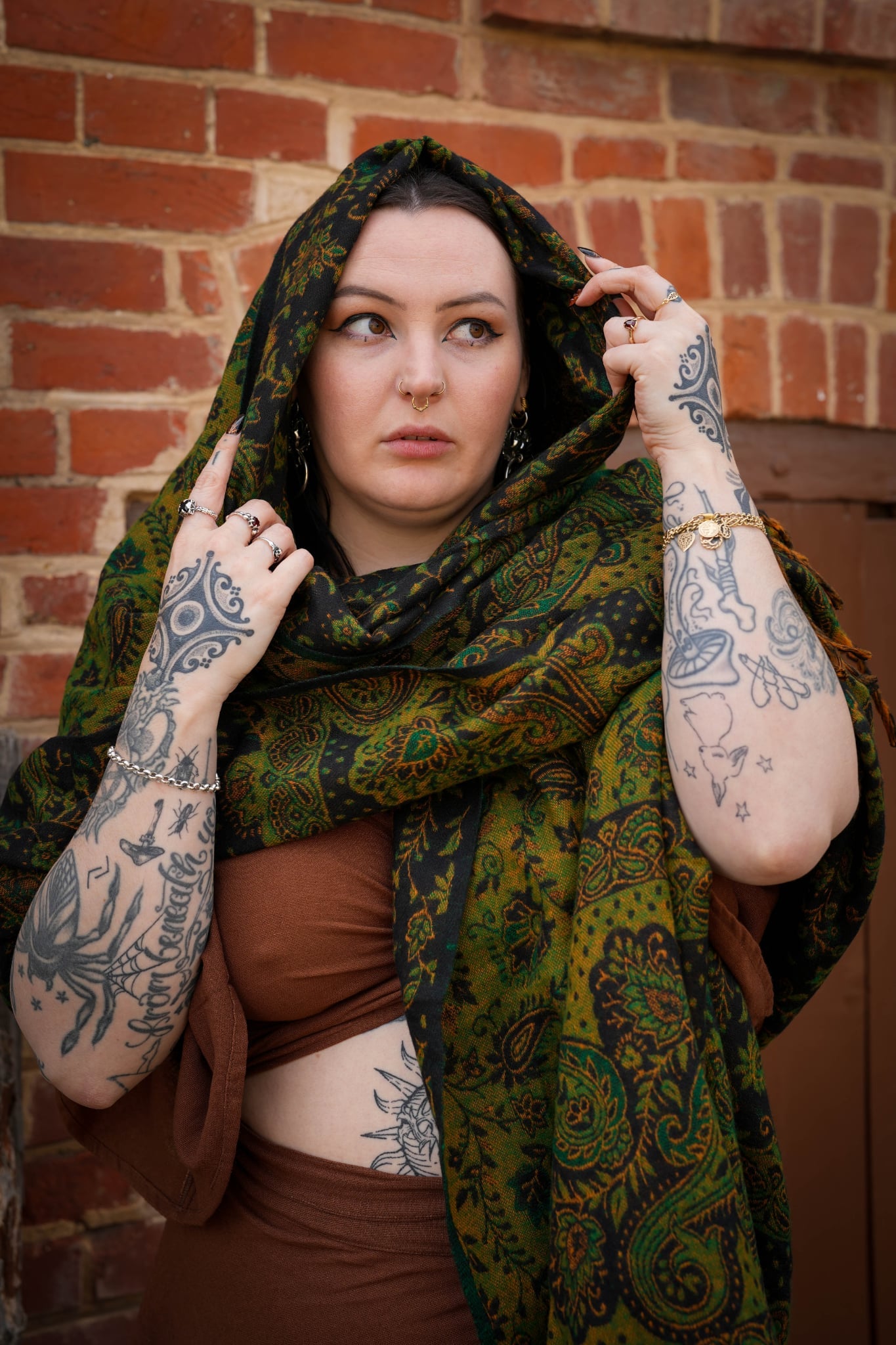 Cedarwood Pashmina Shawl