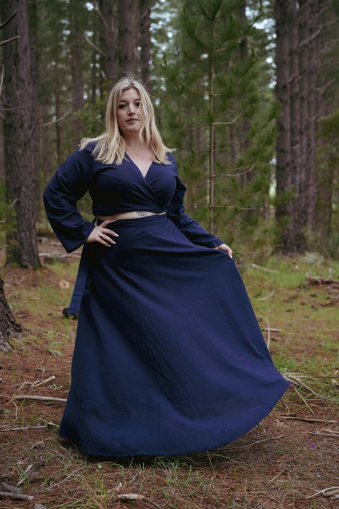 Navy Hemp Cotton Crop Set