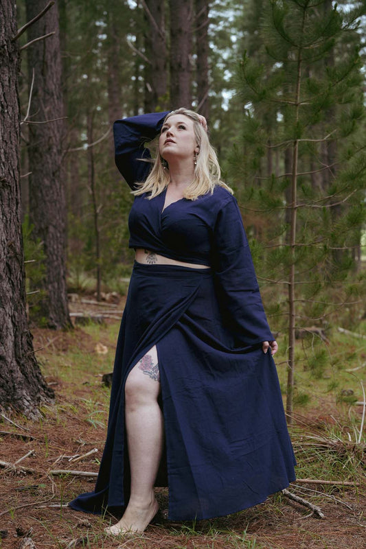 Navy Hemp Cotton Crop Set