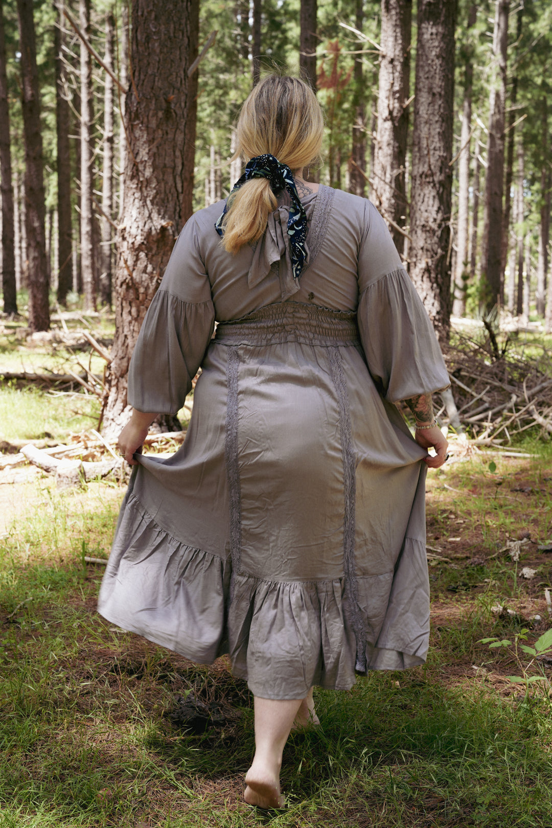 Lilith Dress in Lilac Grey