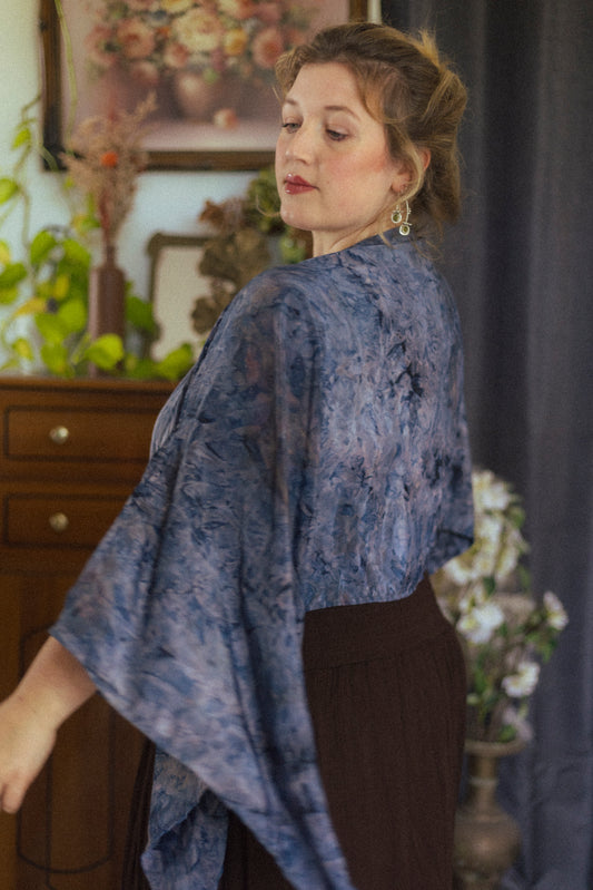 Indigo Drift Scarf Top