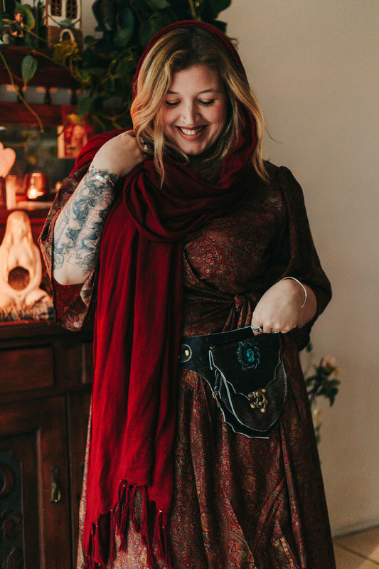 Talisman Leather Belt Bag - Turquoise