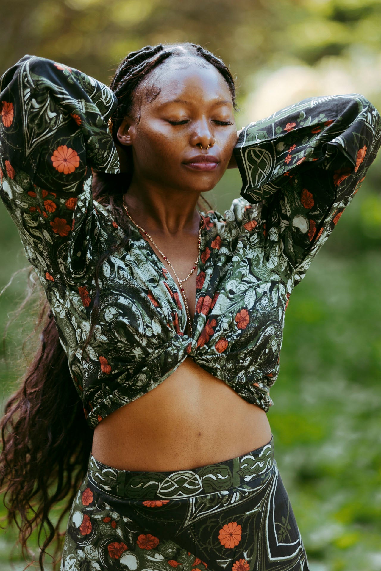 Crop Top in Garden