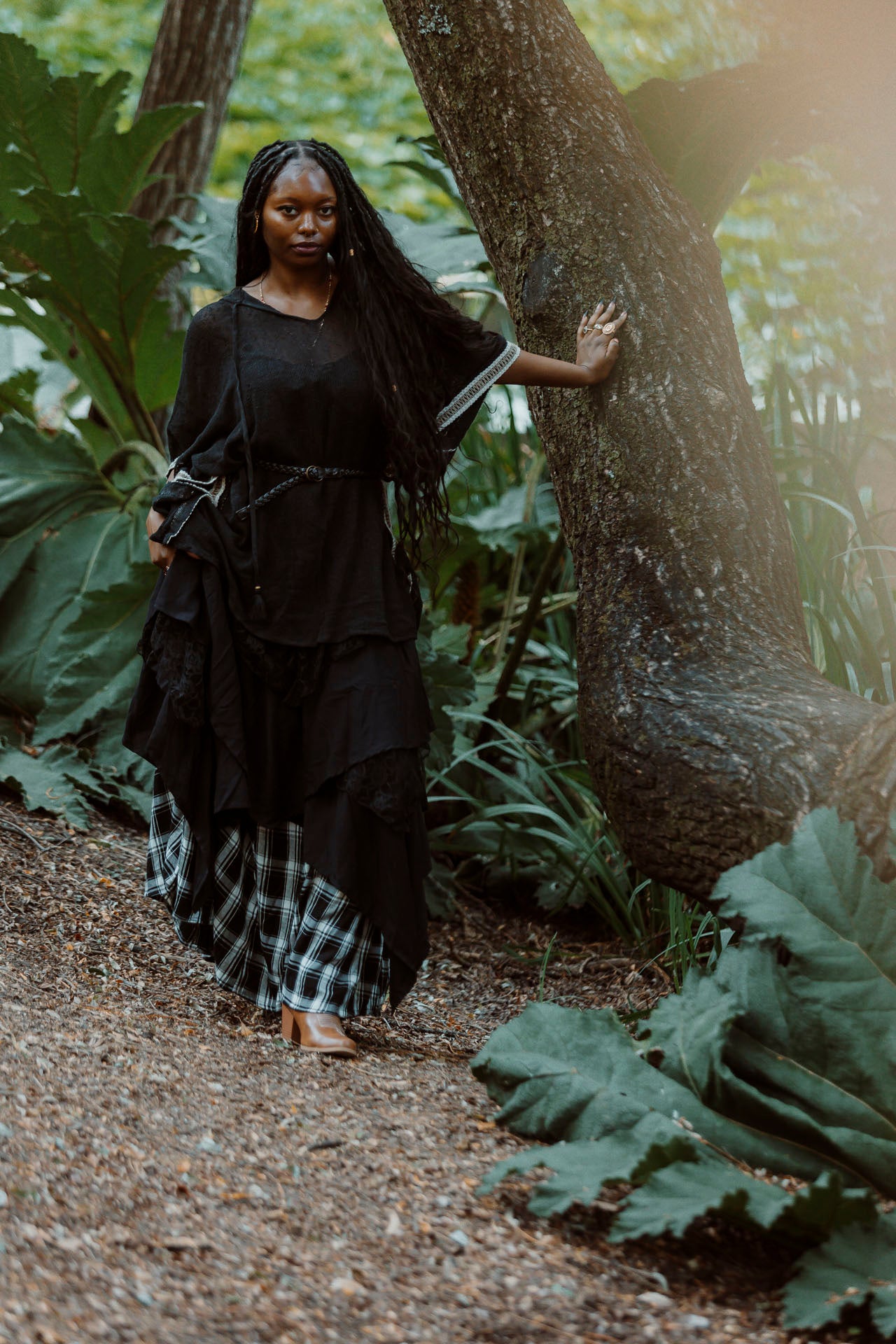 Natural Hooded Poncho