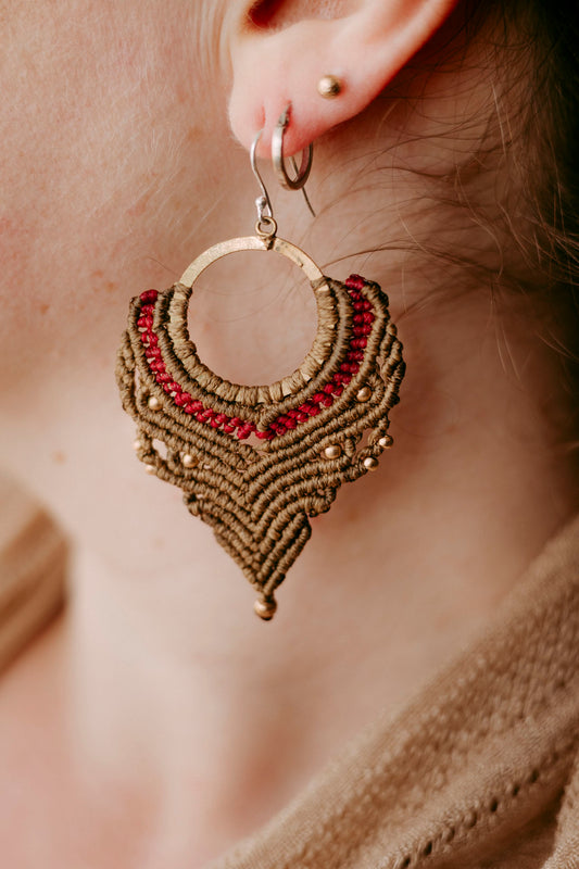 Willow Macrame Hoops