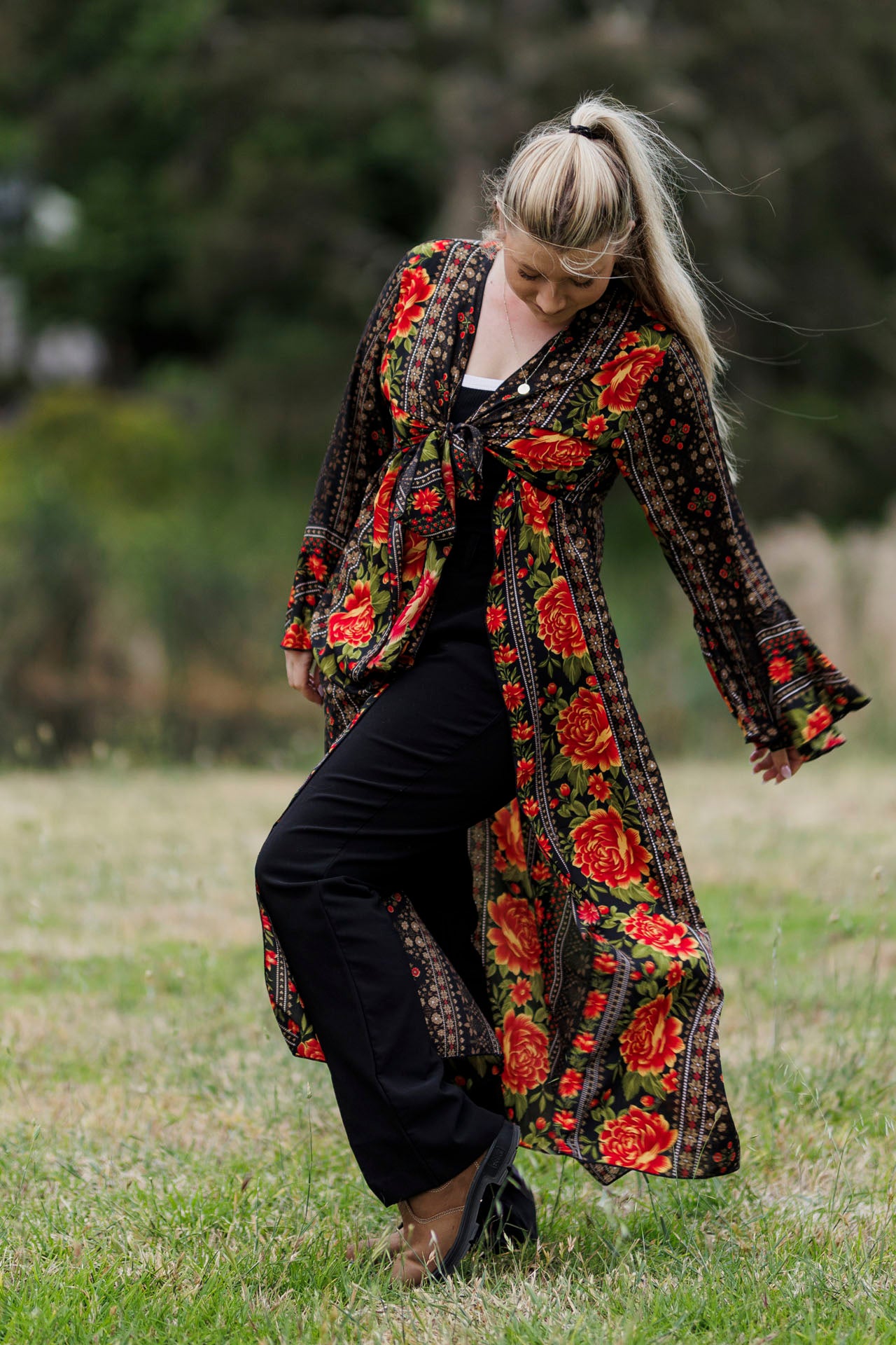 Rosette Duster Kimono