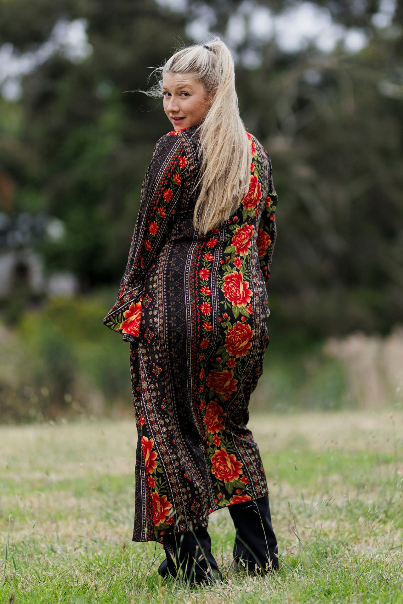 Rosette Duster Kimono