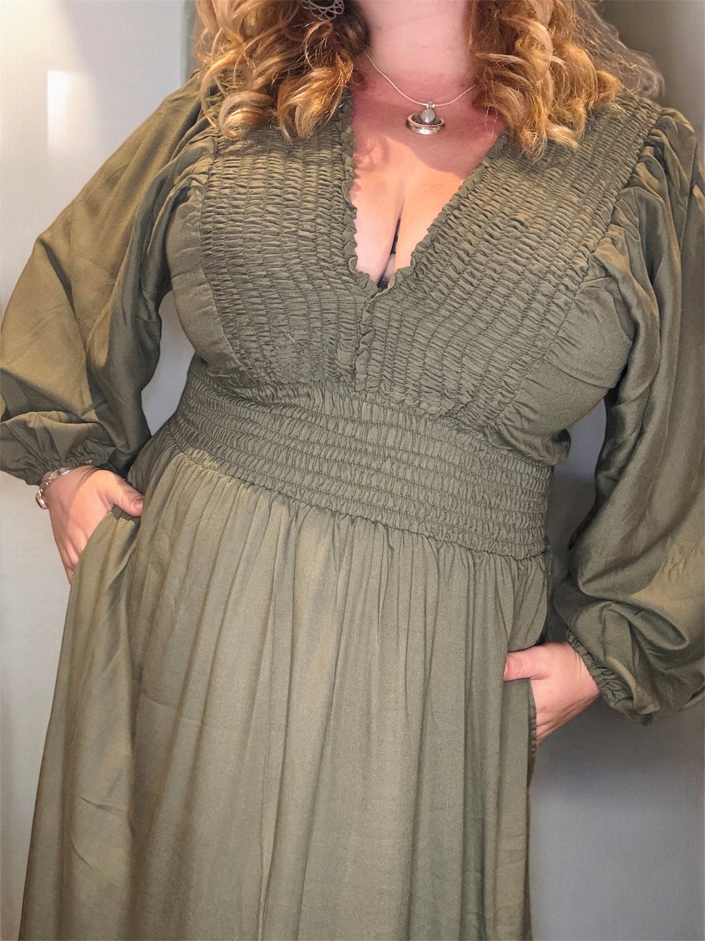 Winchester Dress in Olive