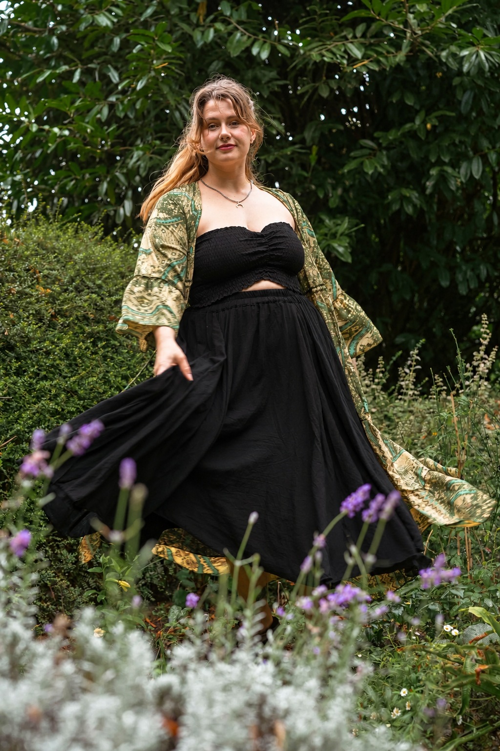 Little Petal Top in Black