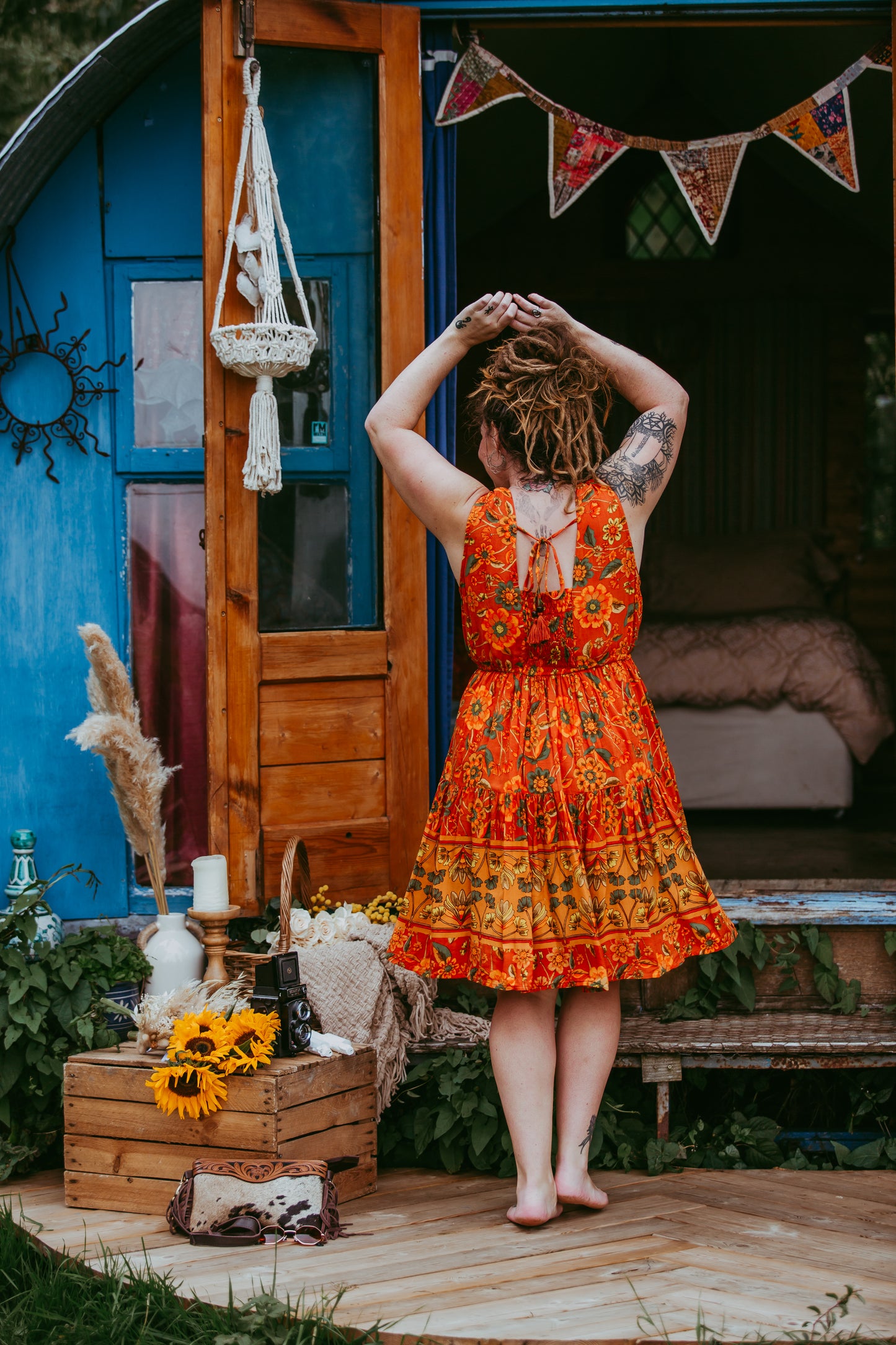 Festival Dress in Pumpkin Spice