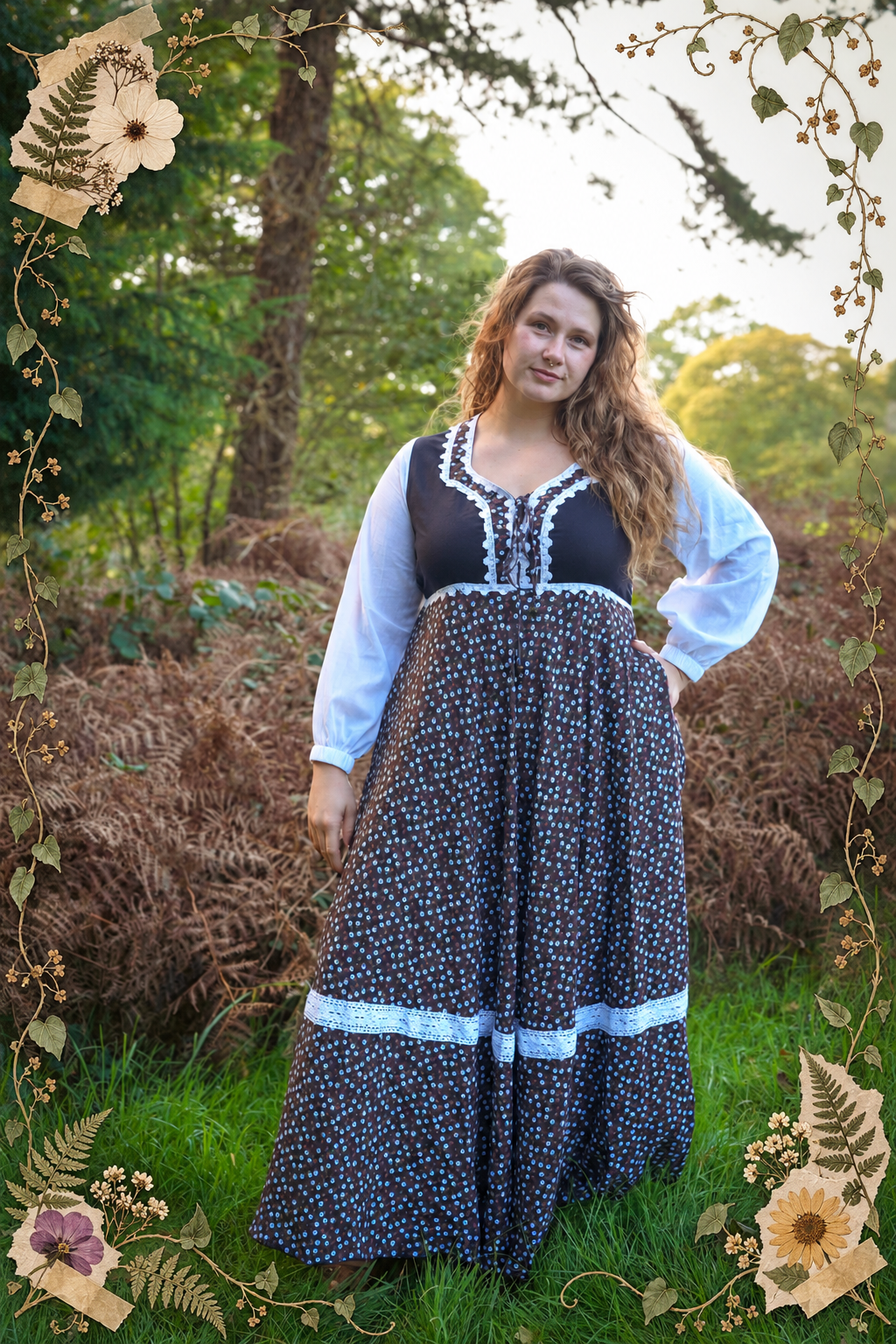 Homestead Dress in Briar Rose