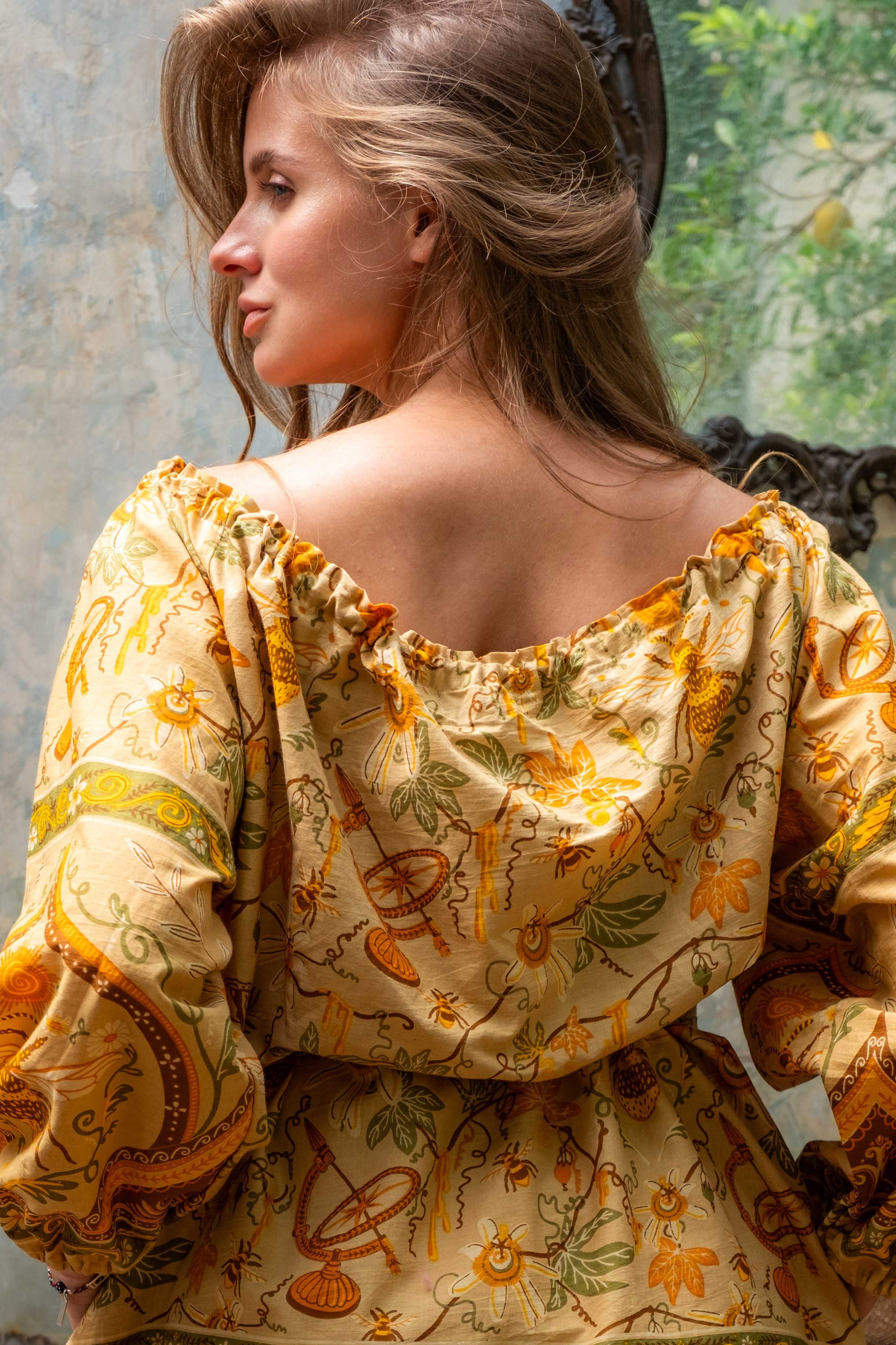 Maiden Dress in Honeycomb