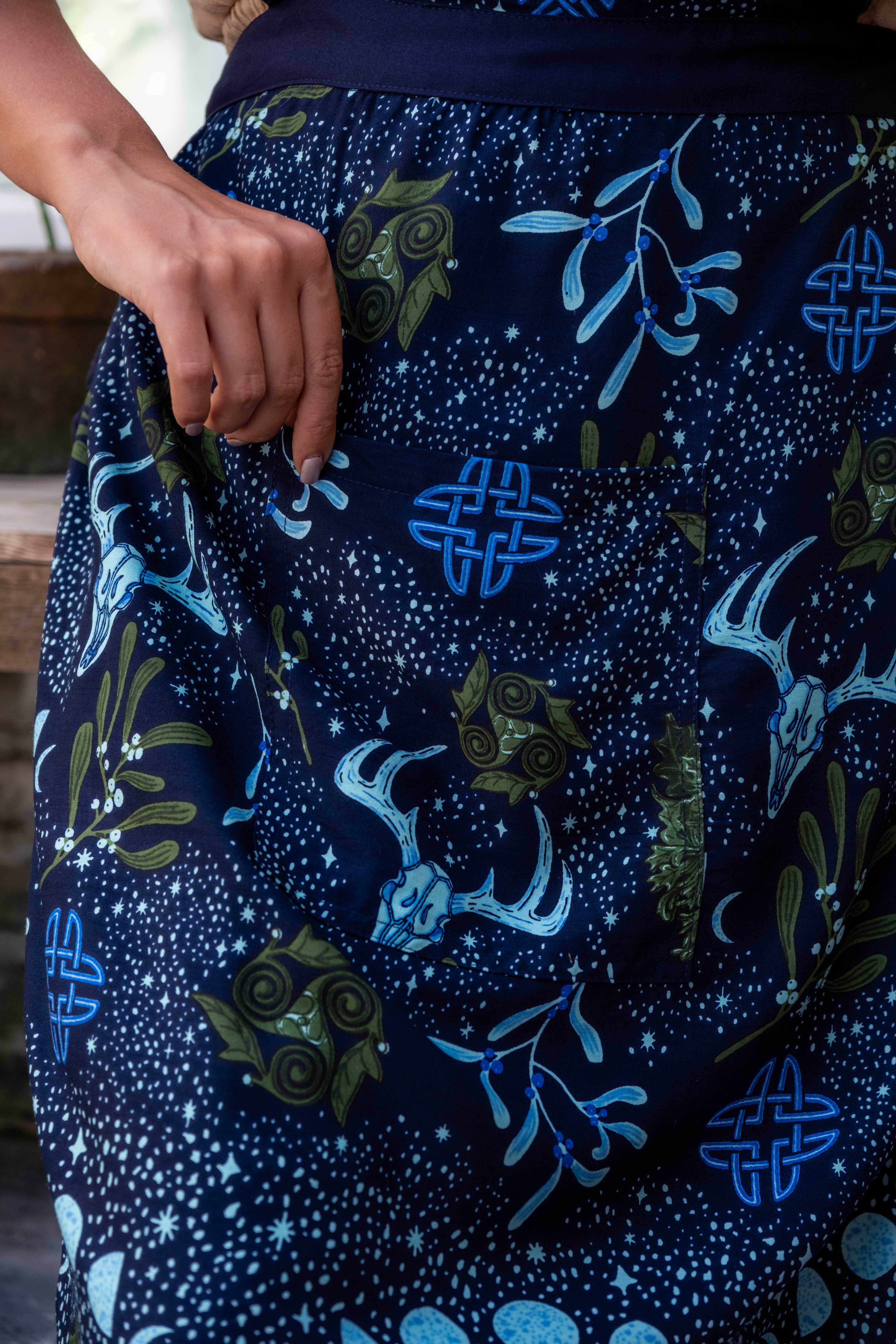 Kitchen Witch Apron in Solstice