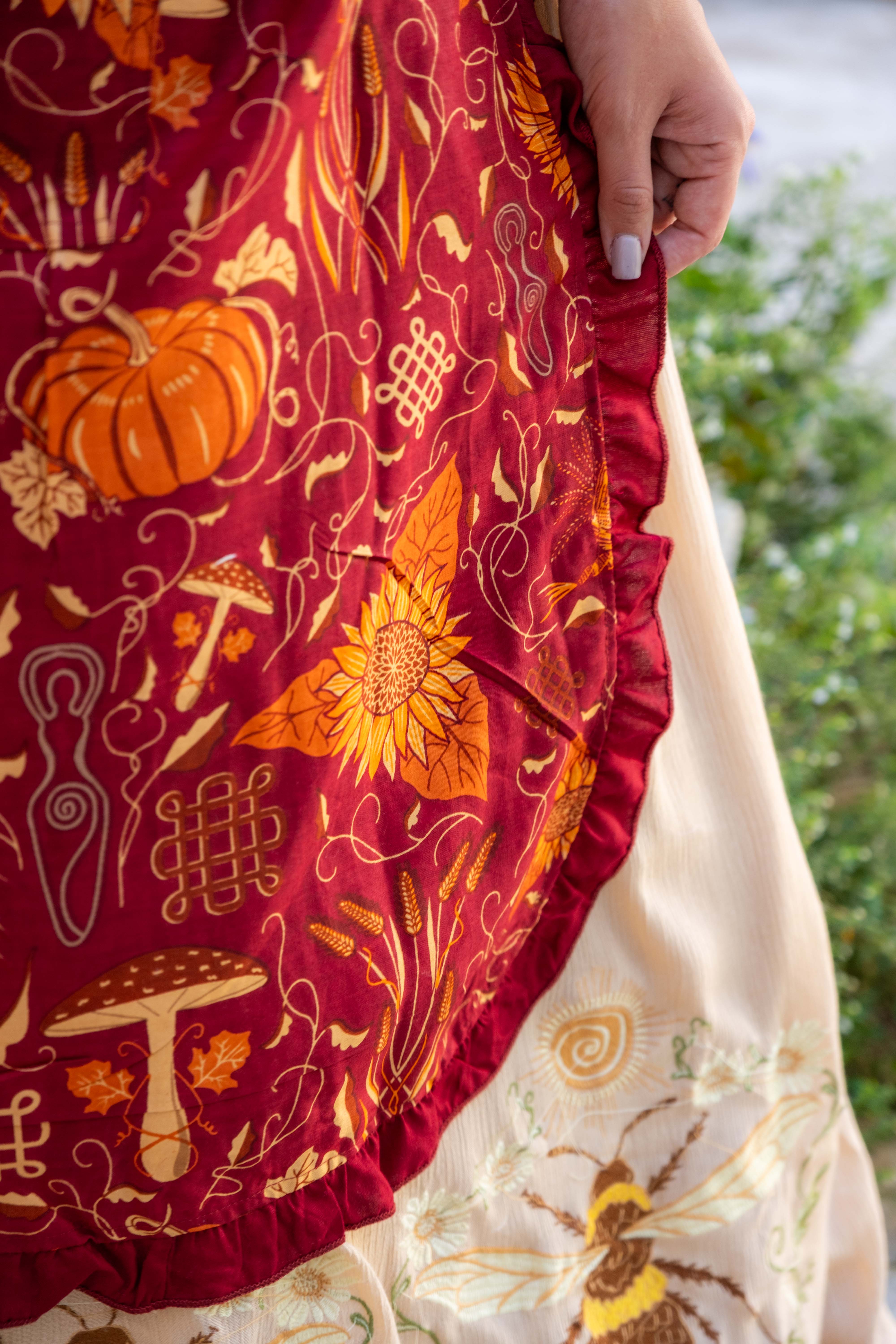 Kitchen Witch Apron in Mabon