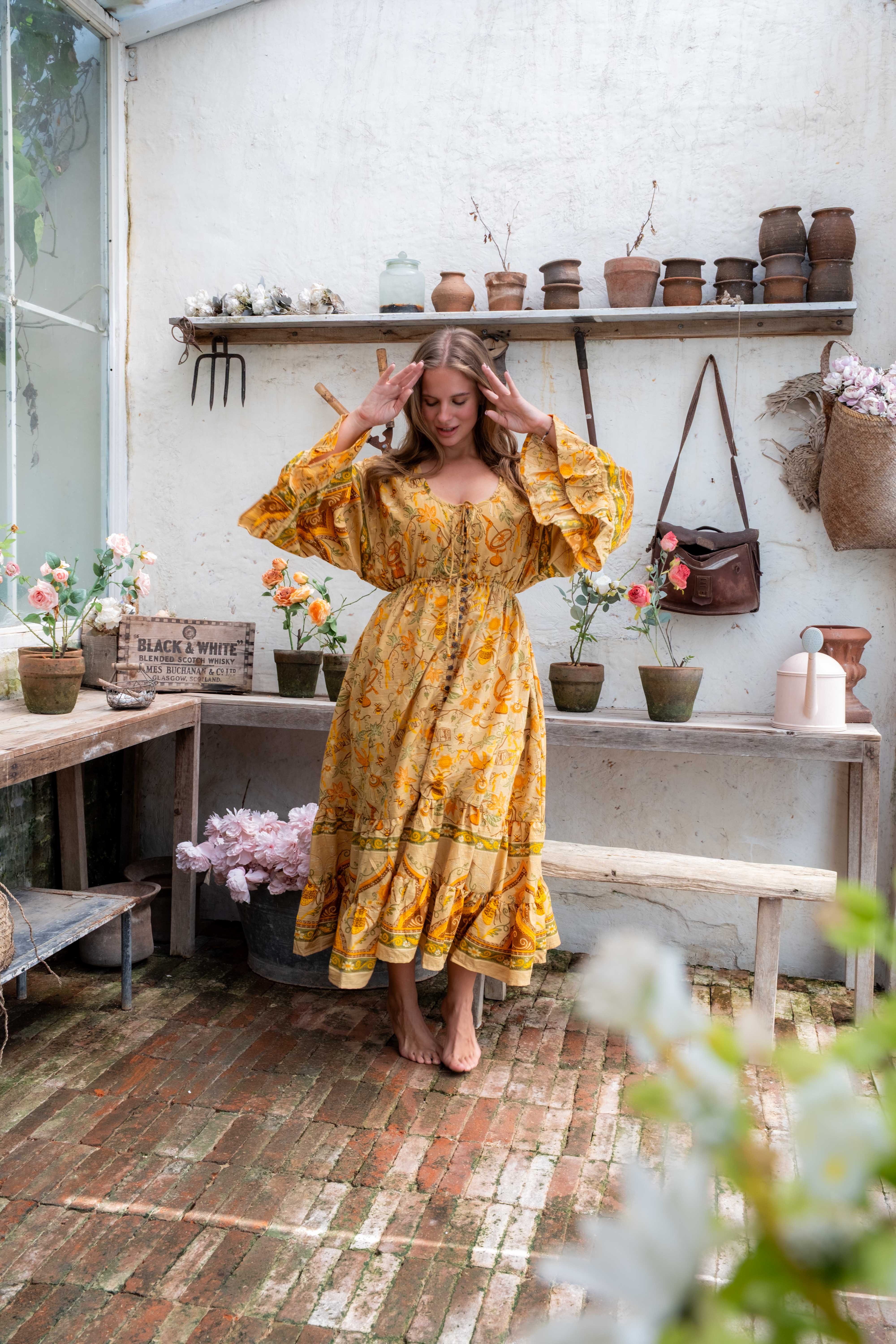 Sabrina Dress in Honeycomb