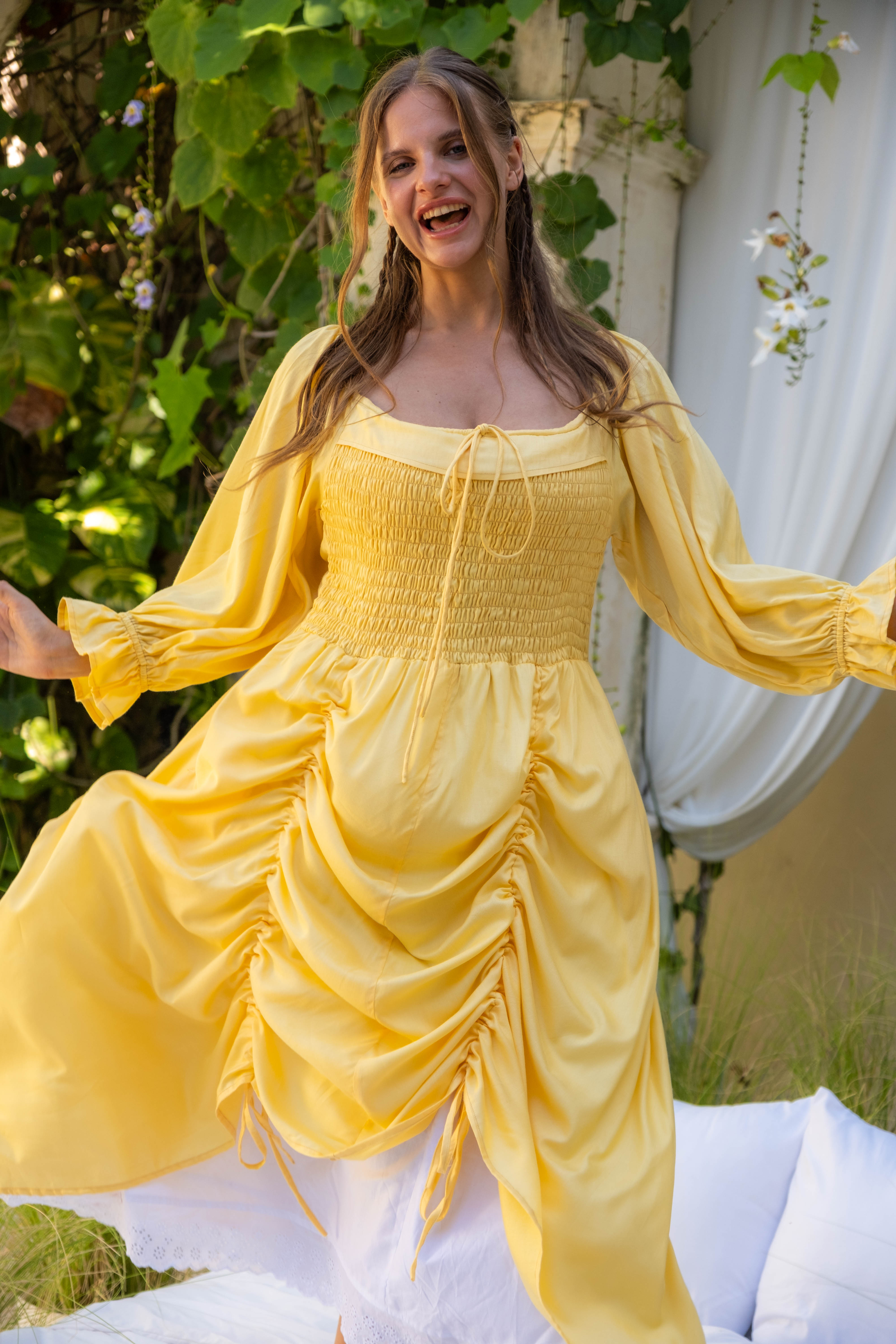 Lemon Hedgerow Dress