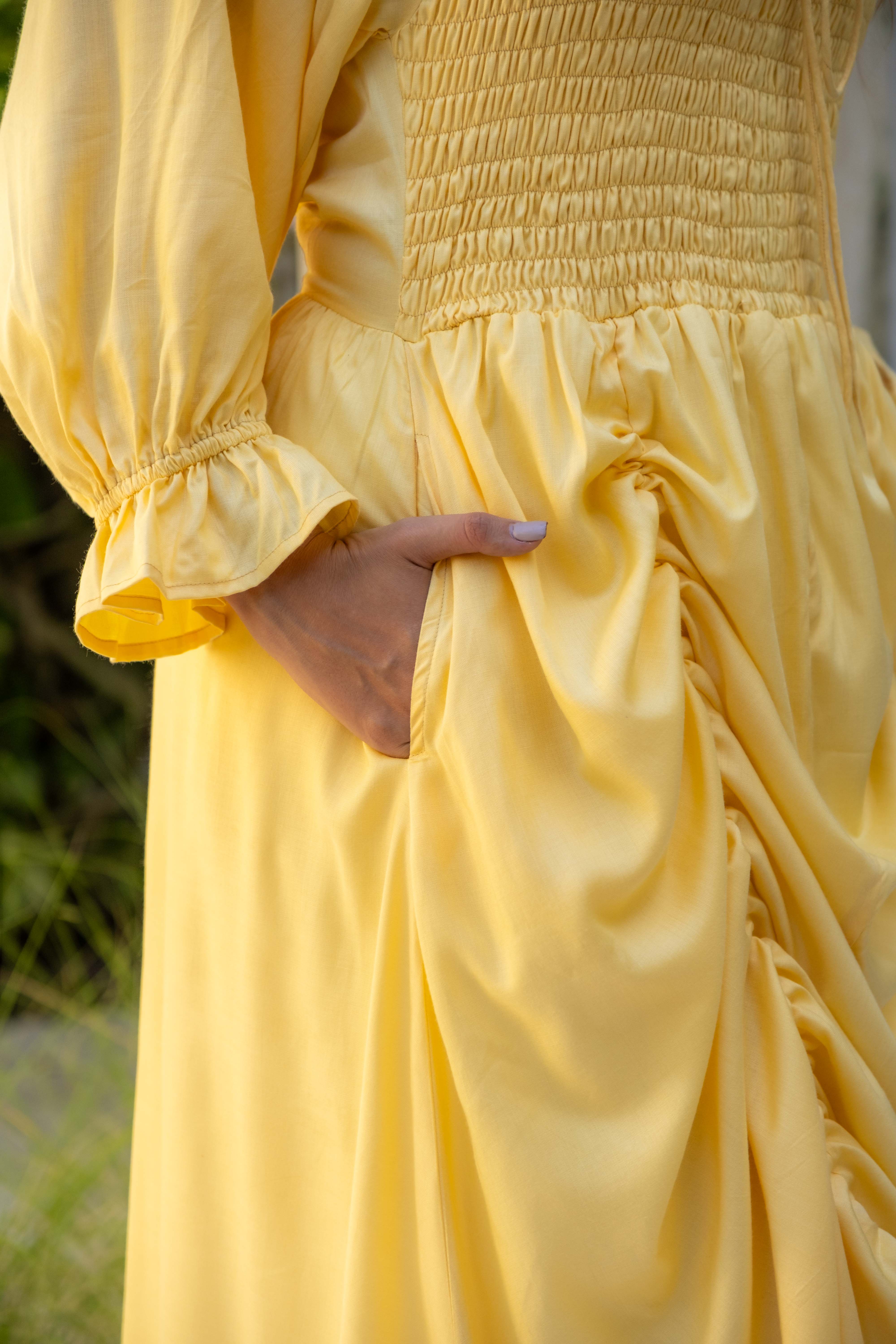 Lemon Hedgerow Dress