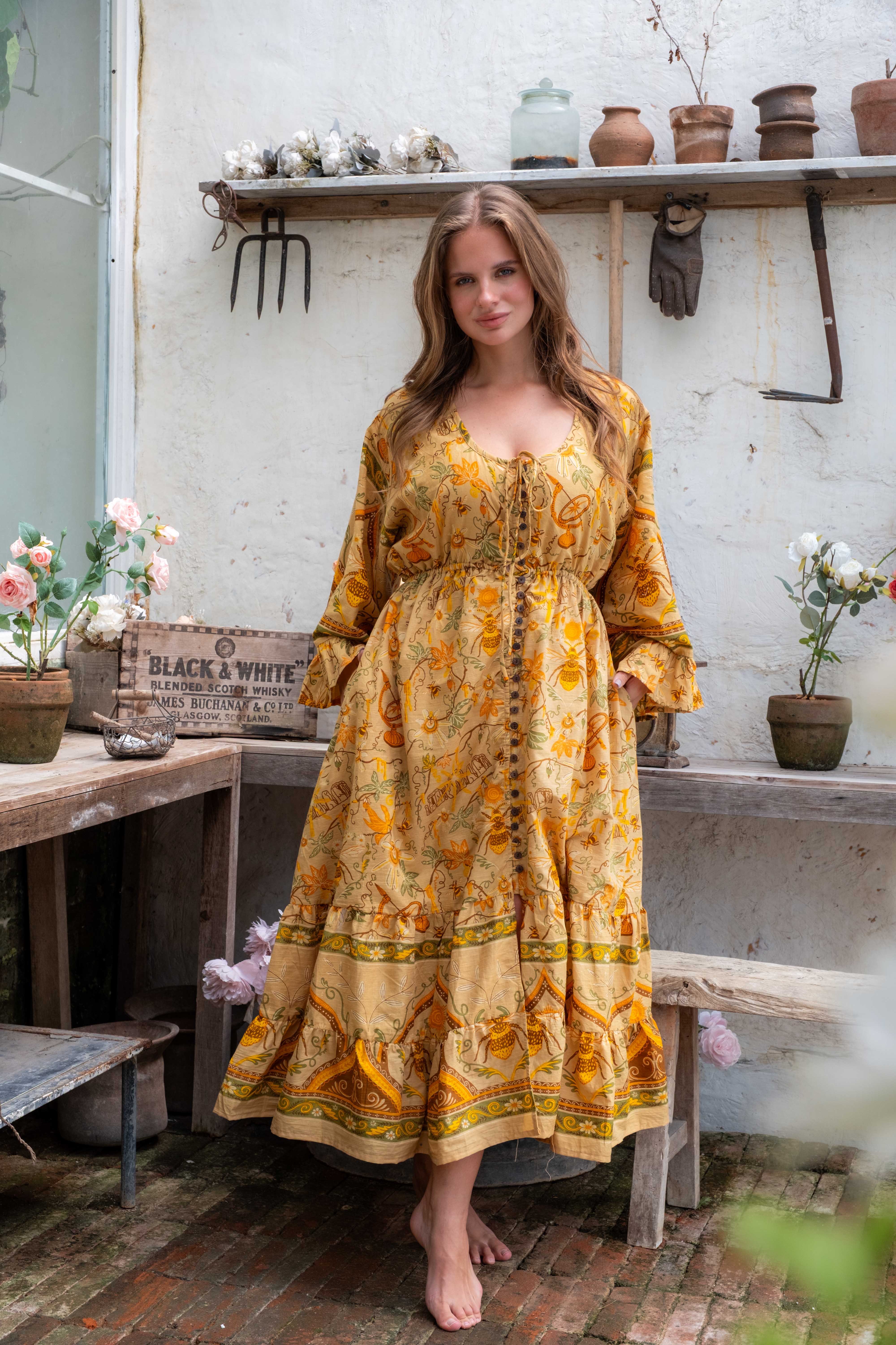 Sabrina Dress in Honeycomb
