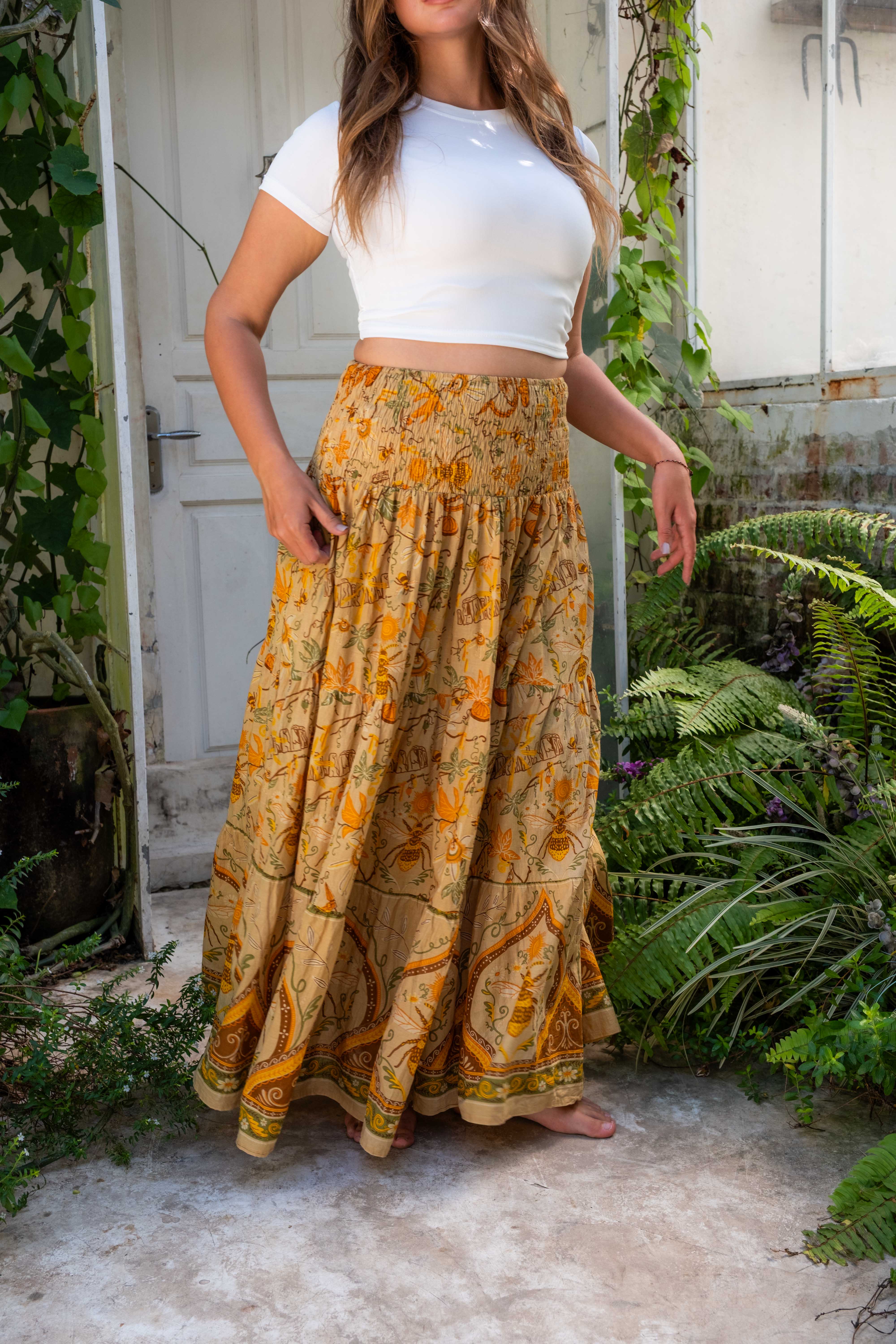 Original Maxi Skirt in Honeycomb