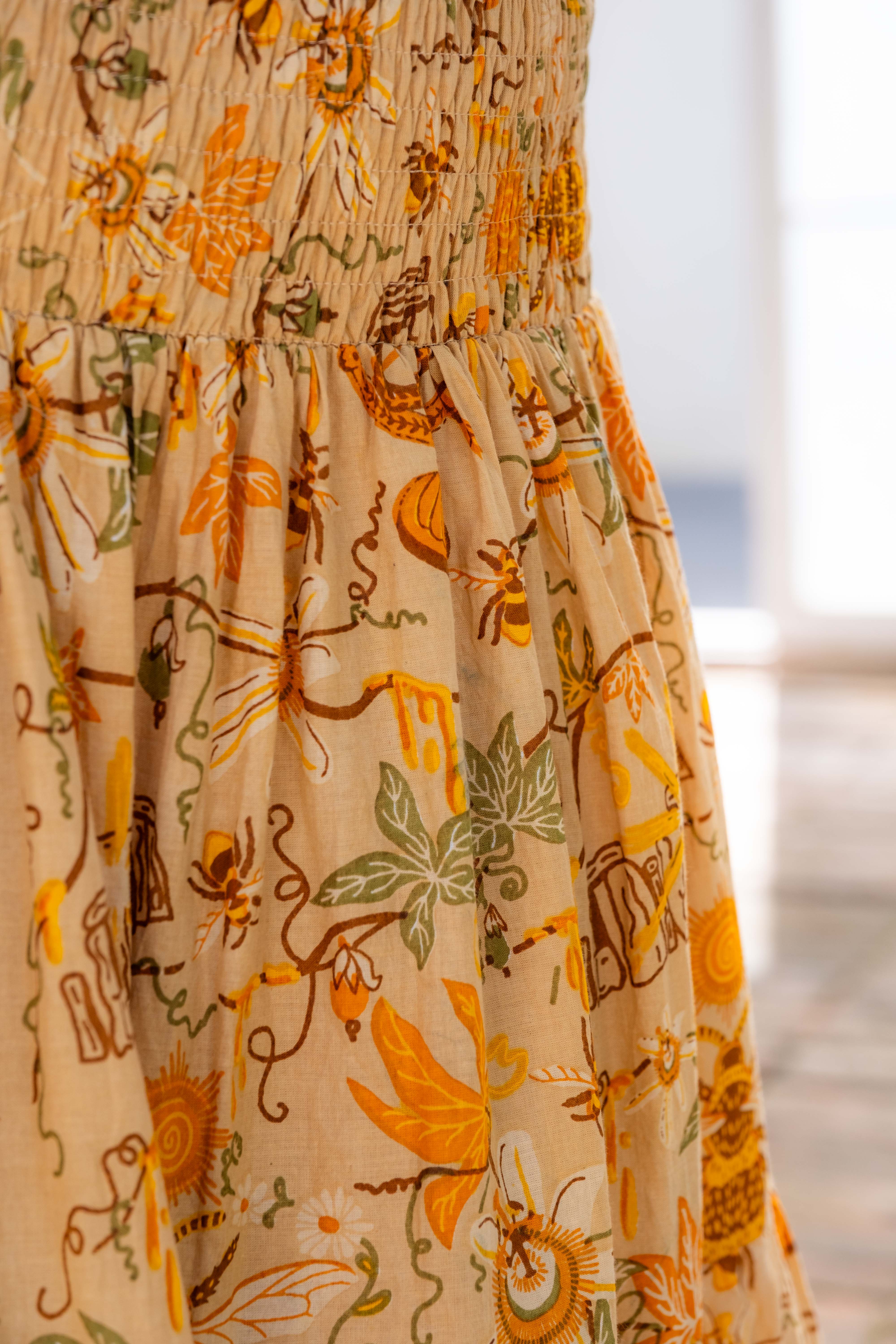 Original Maxi Skirt in Honeycomb
