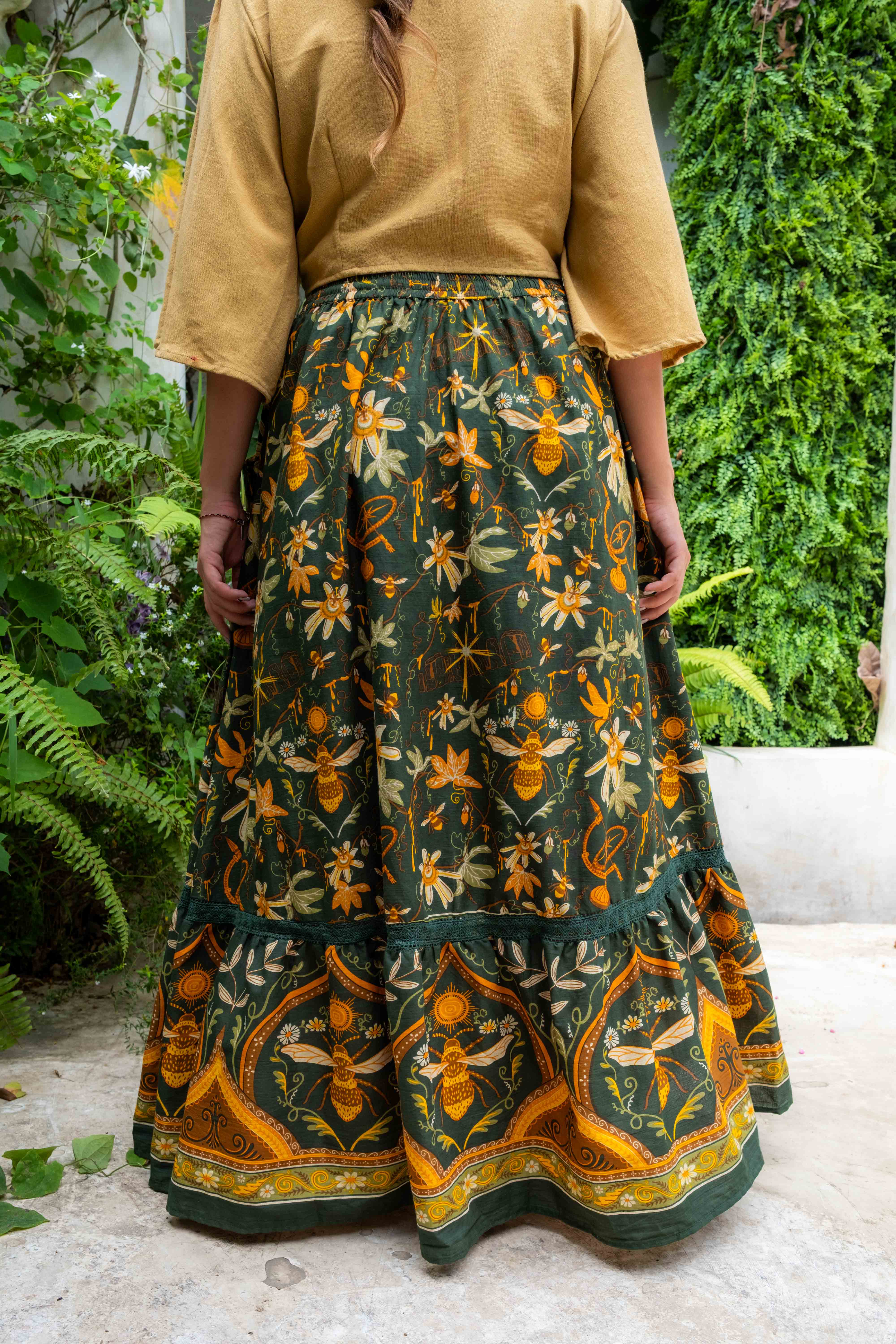 Golden Years Skirt in Bloom