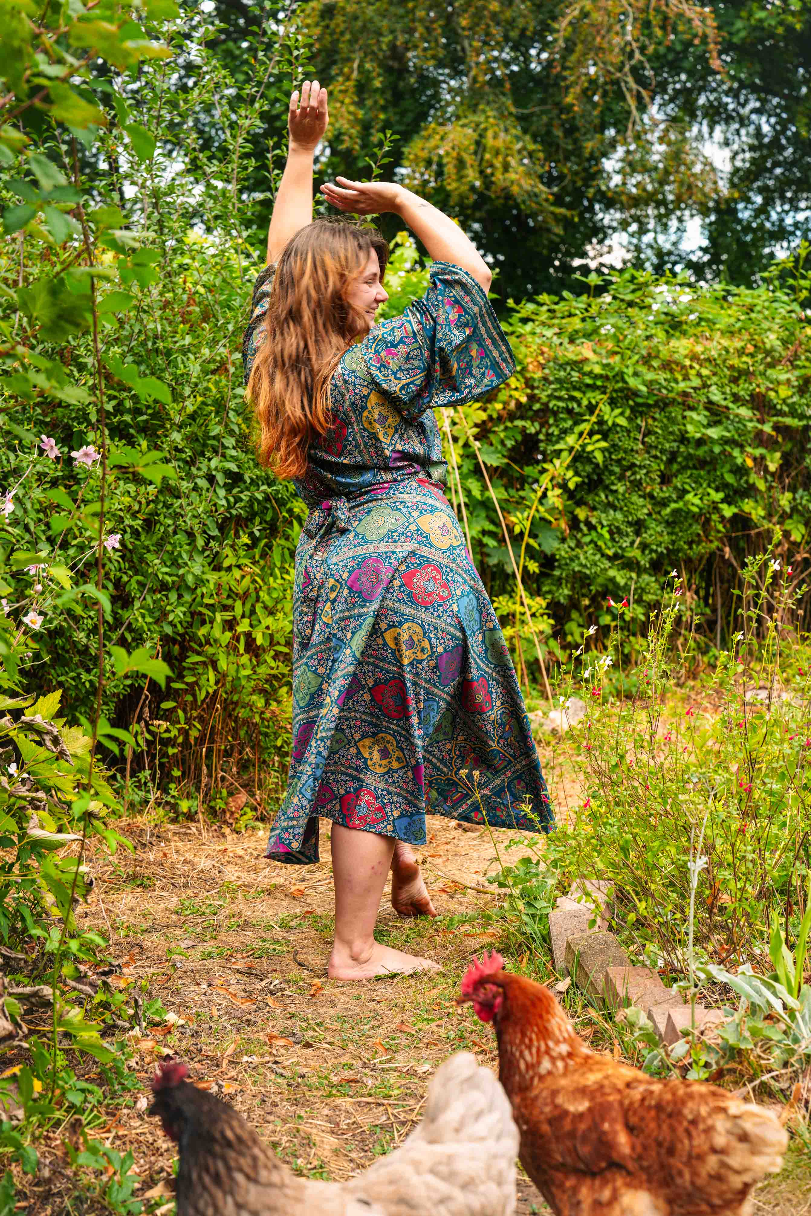 Royal Jewel Wrap Dress