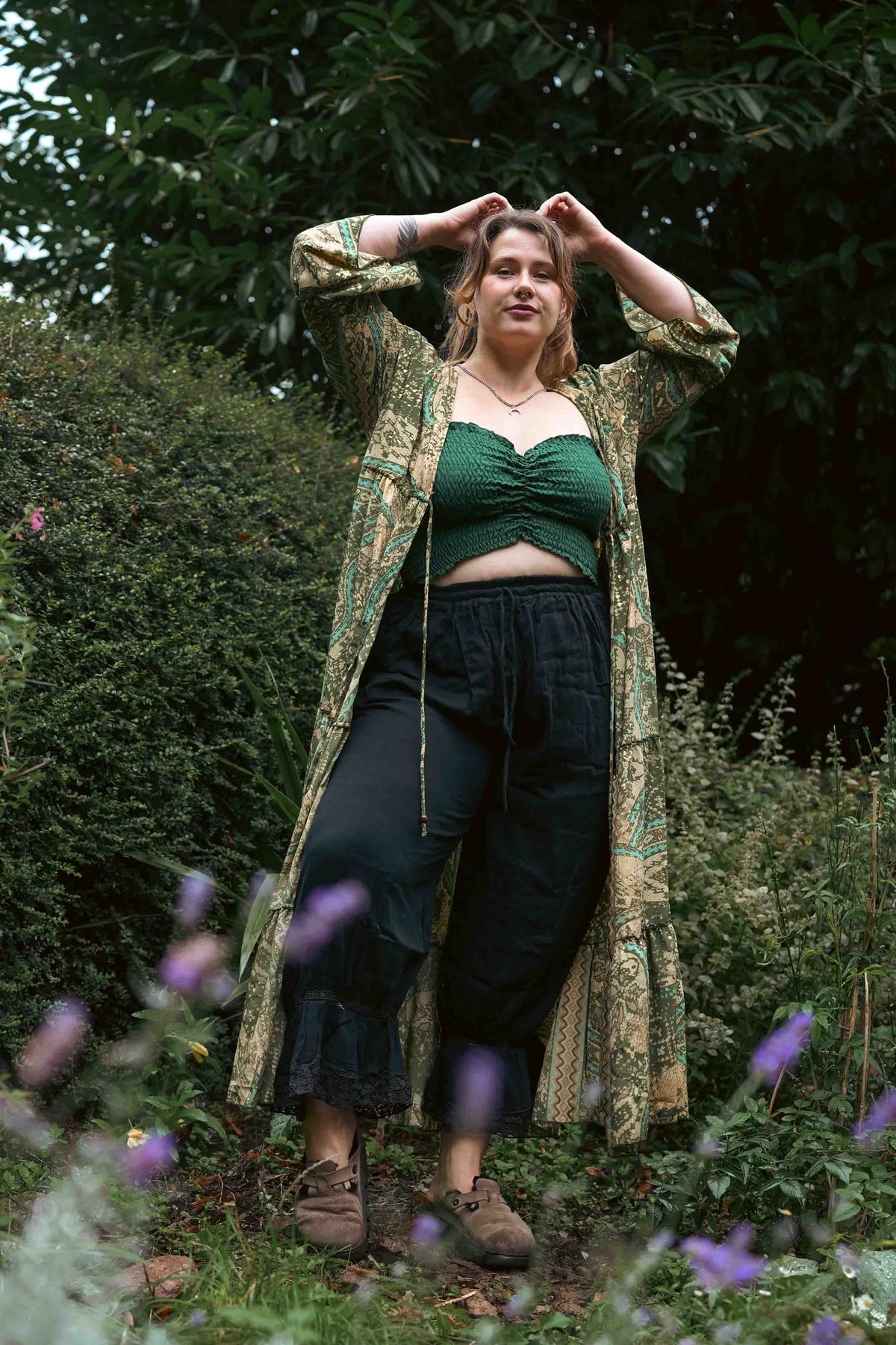 Little Petal Top in Green