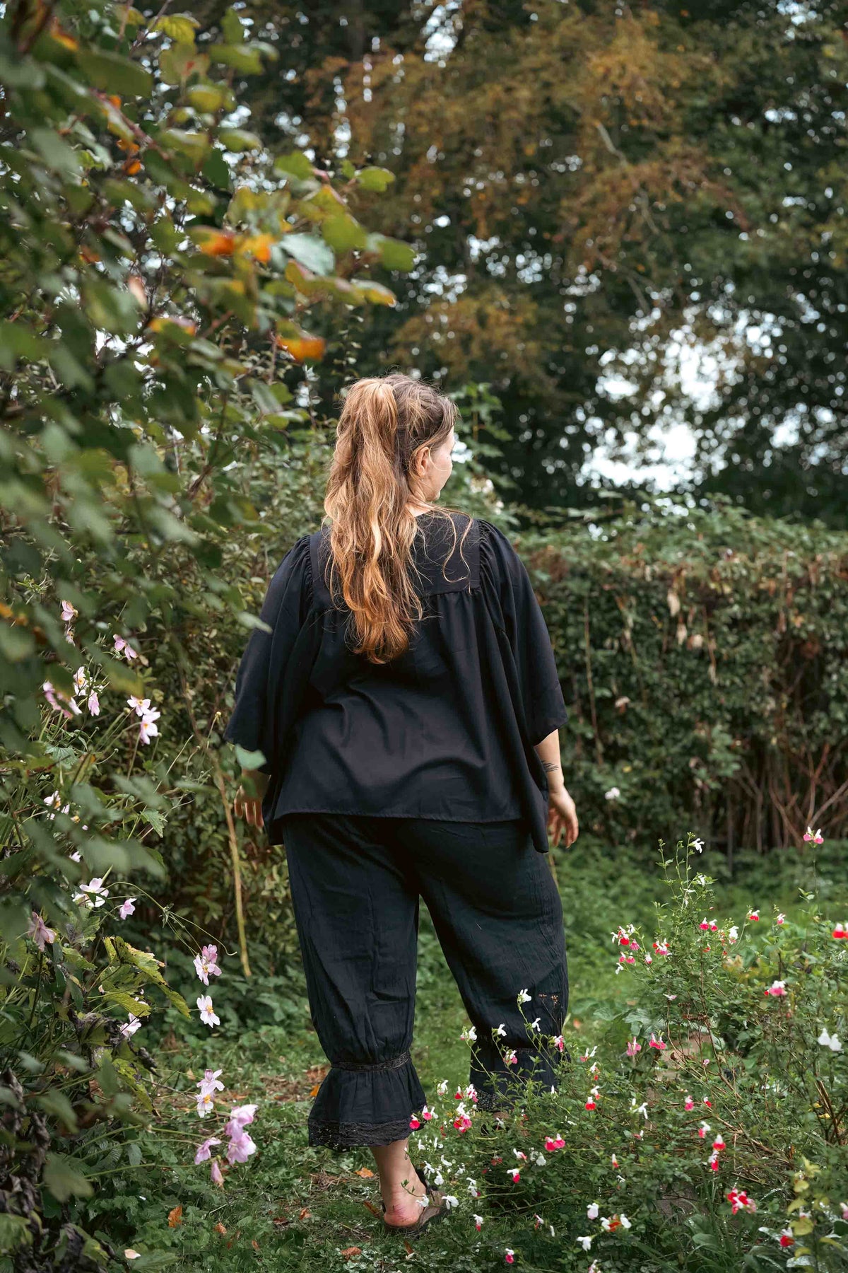 Black Longline Fleetwood Blouse