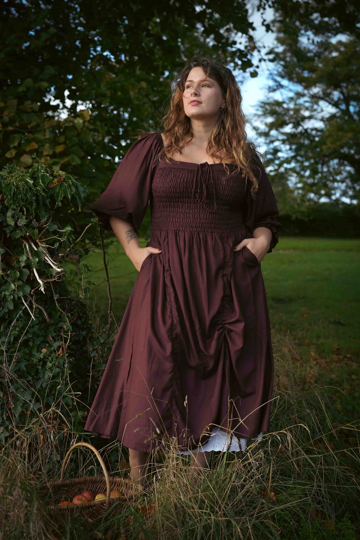 Elderwood Hedgerow Dress (brown)