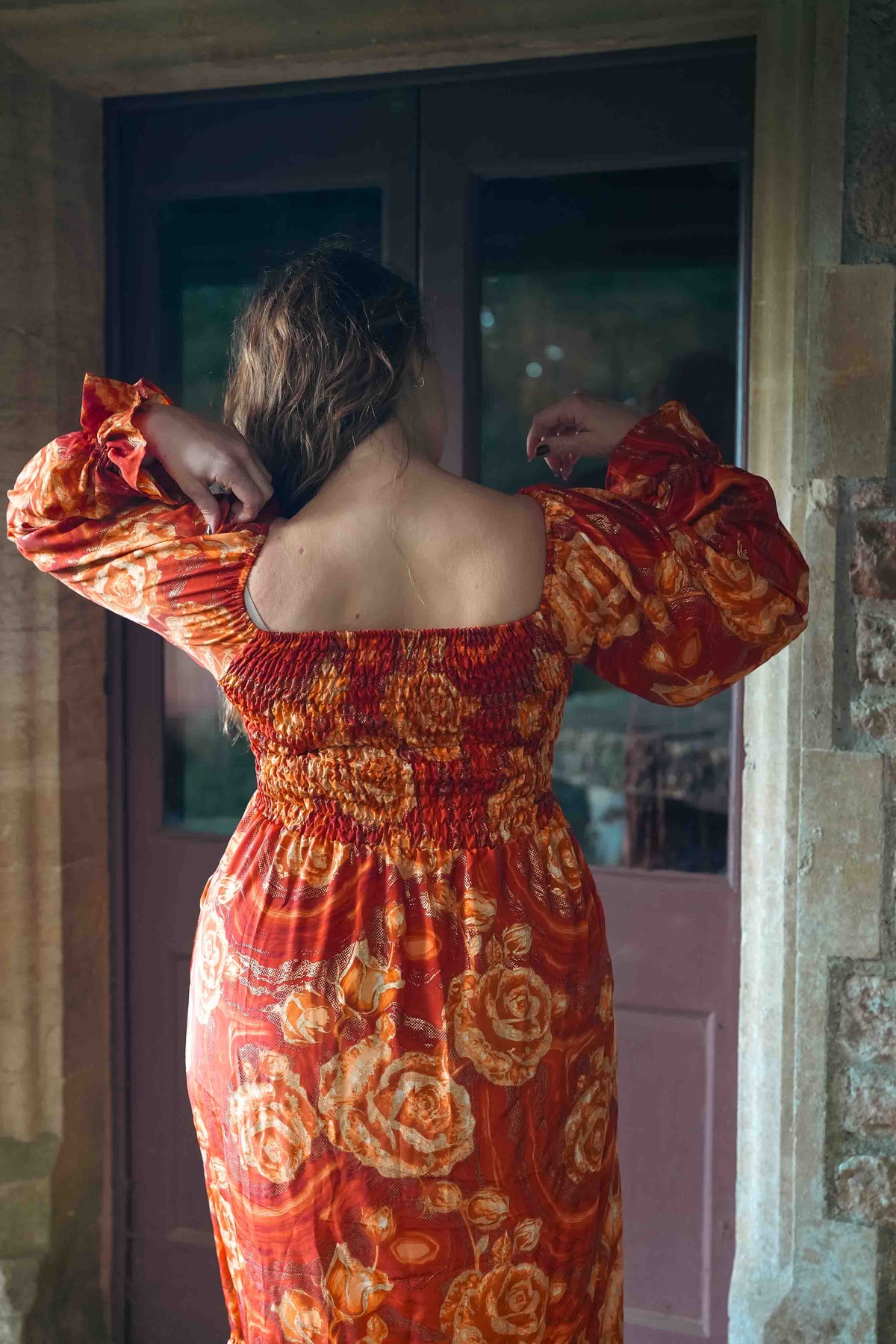 Cottage Dress in Smoked Amber