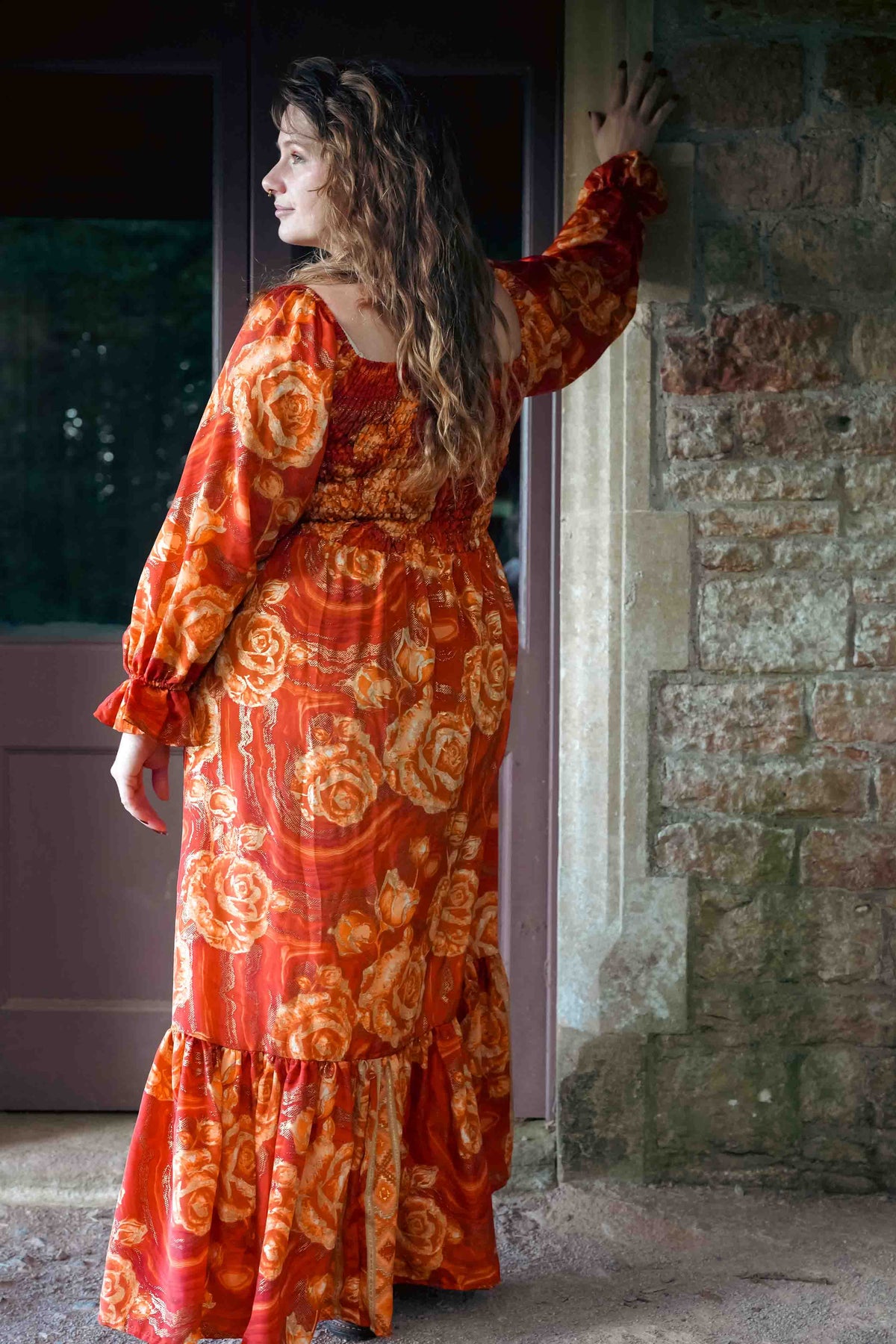 Cottage Dress in Smoked Amber