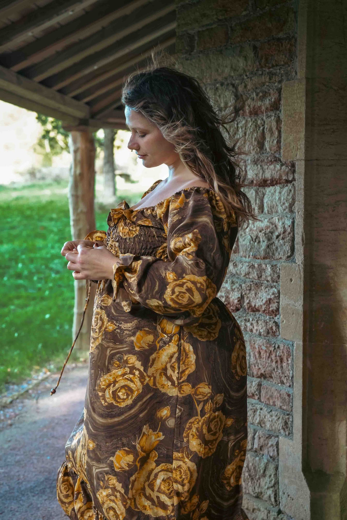Cottage Dress in Golden Elixir