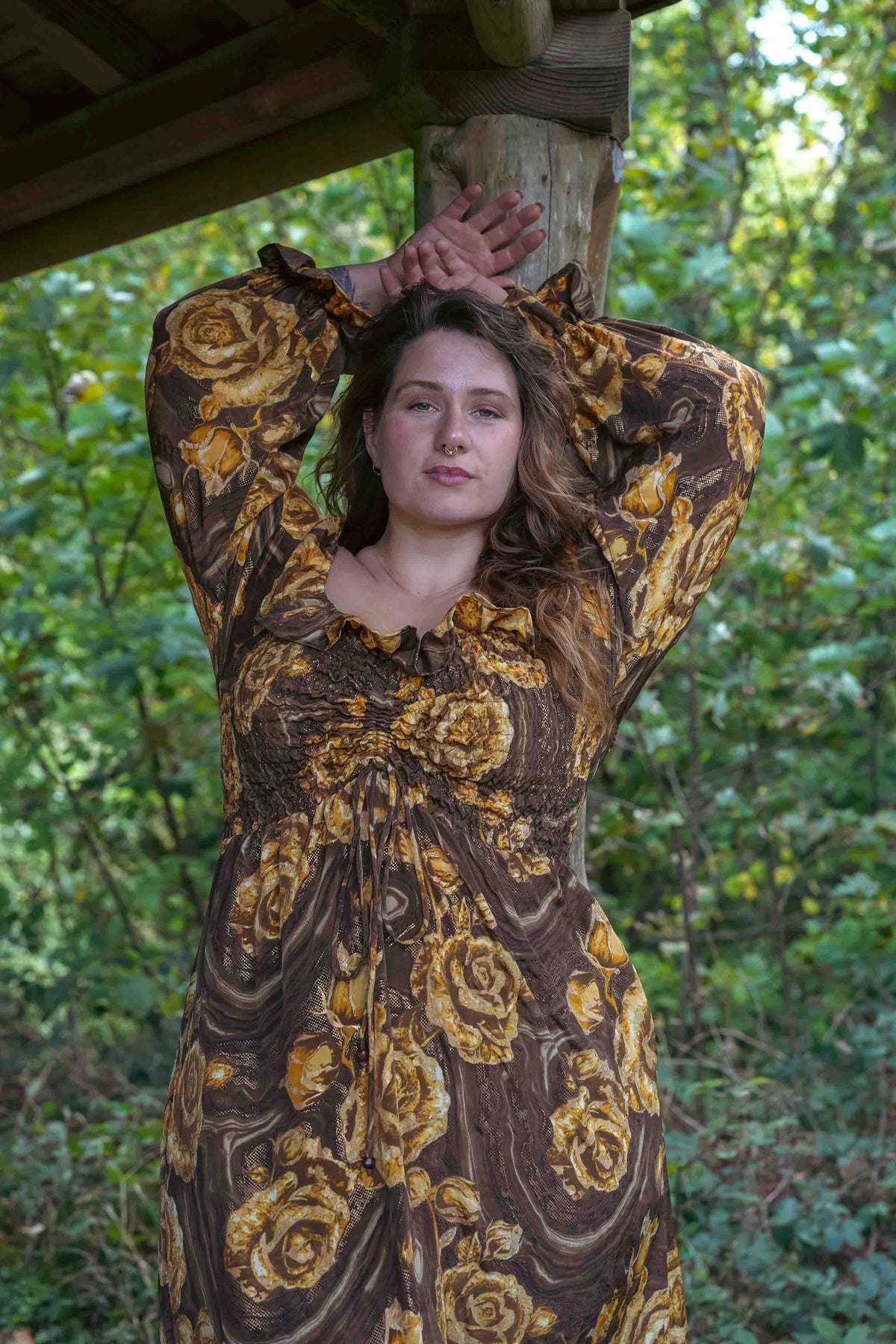 Cottage Dress in Golden Elixir