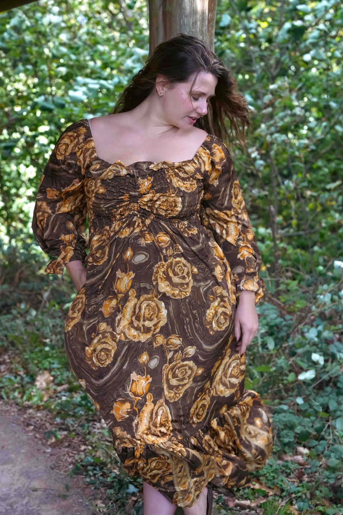 Cottage Dress in Golden Elixir