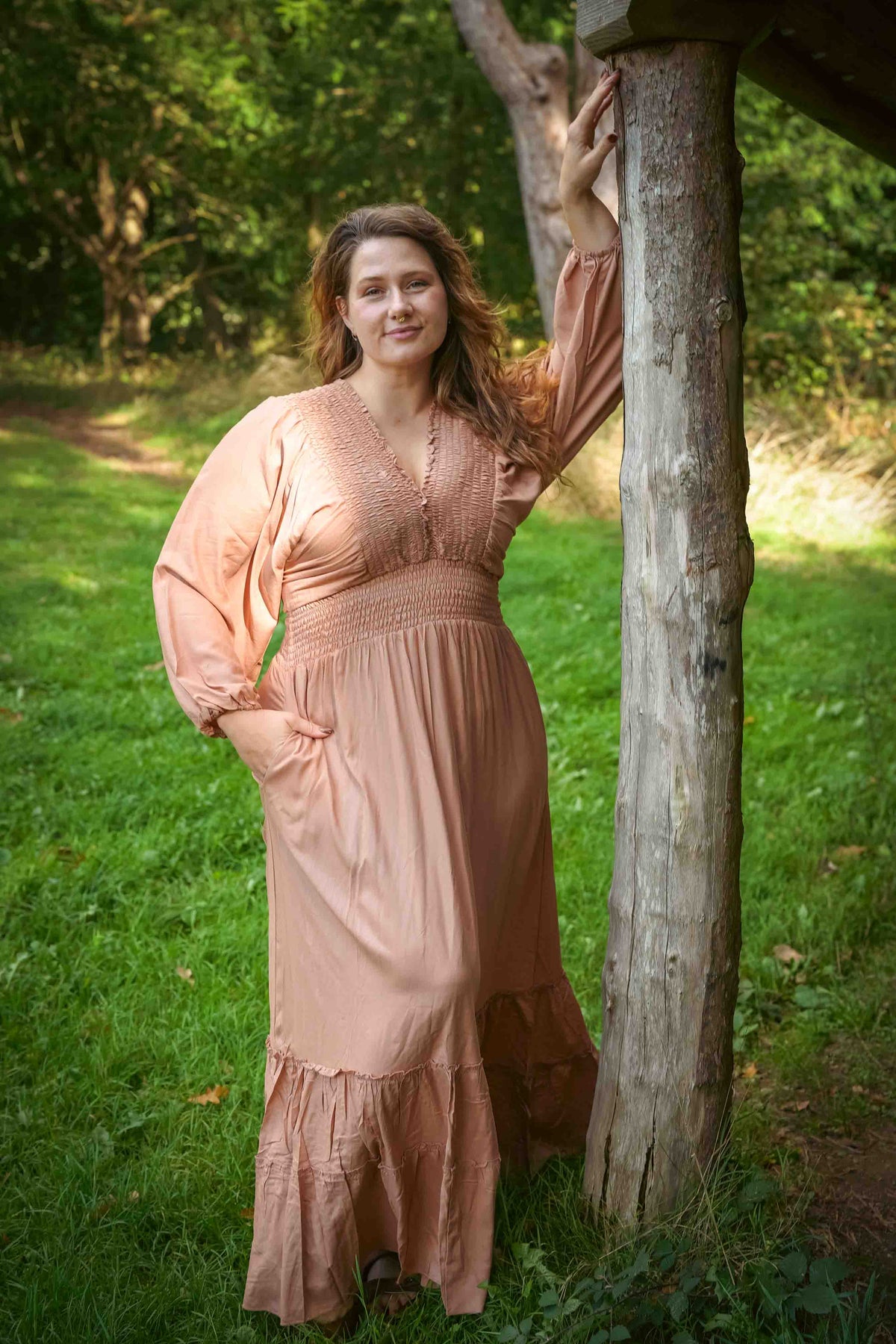 Winchester Dress in Peachy