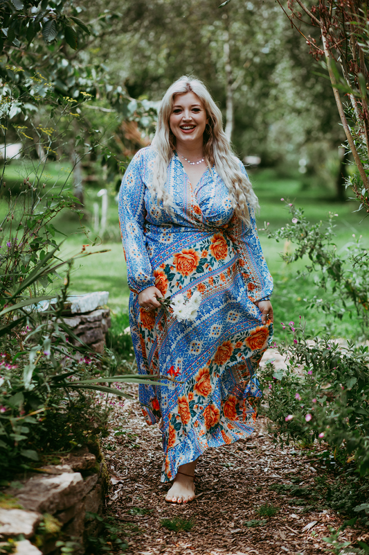 Rose Boheme Wrap Dress