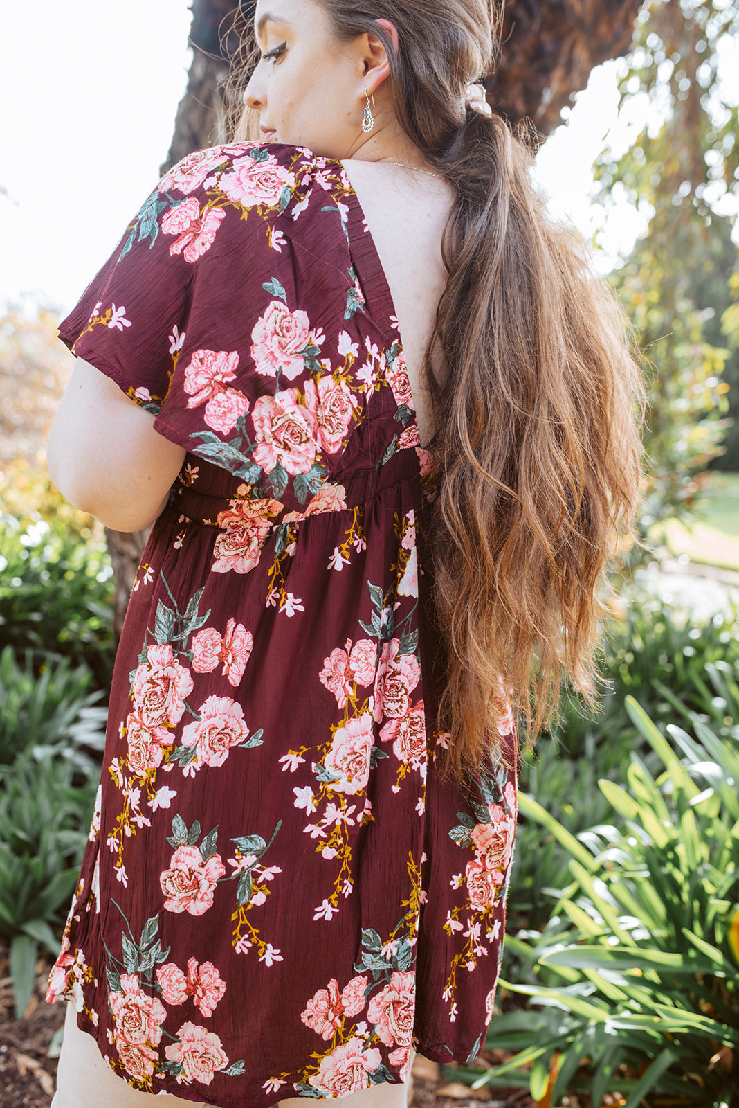 Butterfly Mini Dress in Rose